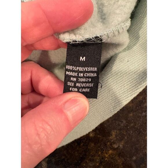 Rue 21 Men's Oversized Standard Peace Hoodie Medium Light Green Pullover - Picture 8 of 9